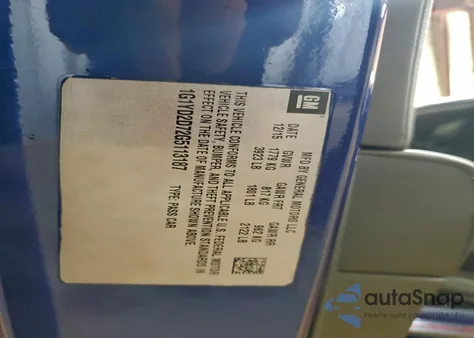 2017 Chevrolet Corvette Stingray 2Lt из США, поврежденный, VIN 1G1YD2D72G5113187